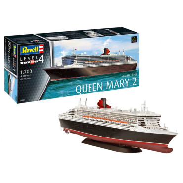 KIT PARA MONTAR REVELL NAVIO OCEAN LINER QUEEN MARY 2 1/700 323 PEÇAS REV 05231